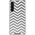 Silver Chevron Galaxy S23 Plus Clear Case