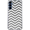 Silver Chevron Galaxy S24 Clear Case