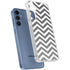 Silver Chevron Galaxy S24 Clear Case