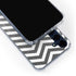 Silver Chevron Galaxy S24 Clear Case