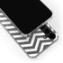 Silver Chevron Galaxy S24 Plus Clear Case
