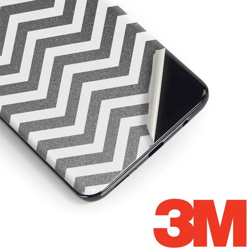Silver Chevron Galaxy S9 Plus Skin