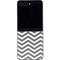 Silver Chevron Galaxy Z Flip5 5G Skin