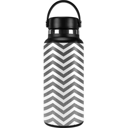 Silver Chevron Hydro Flask 32oz Wide Mouth Skin