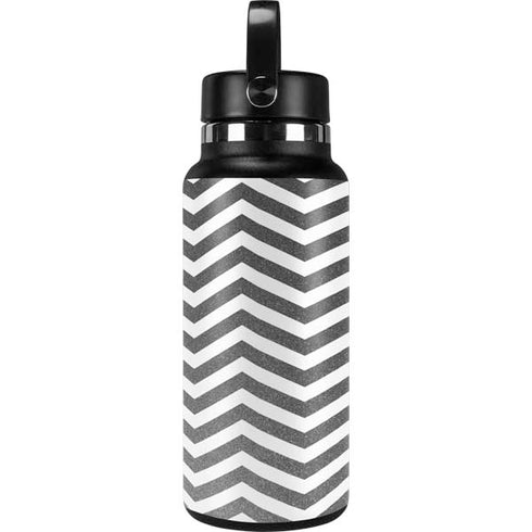 Silver Chevron Hydro Flask 32oz Wide Mouth Skin