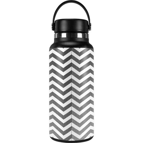 Silver Chevron Hydro Flask 32oz Wide Mouth Skin