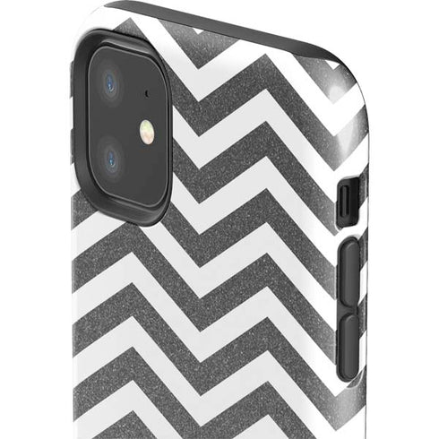 Silver Chevron iPhone 11 Impact Case