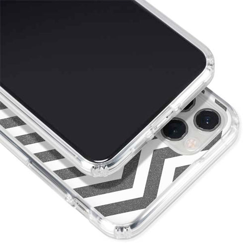 Silver Chevron iPhone 11 Pro Clear Case