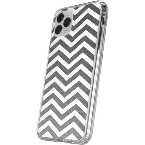 Silver Chevron iPhone 11 Pro Clear Case