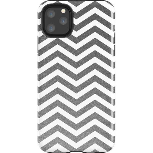 Silver Chevron iPhone 11 Pro Max Impact Case