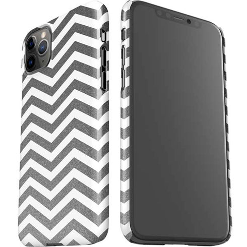Silver Chevron iPhone 11 Pro Max Lite Case