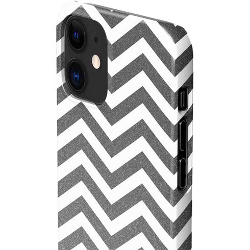 Silver Chevron iPhone 12 Mini Lite Case