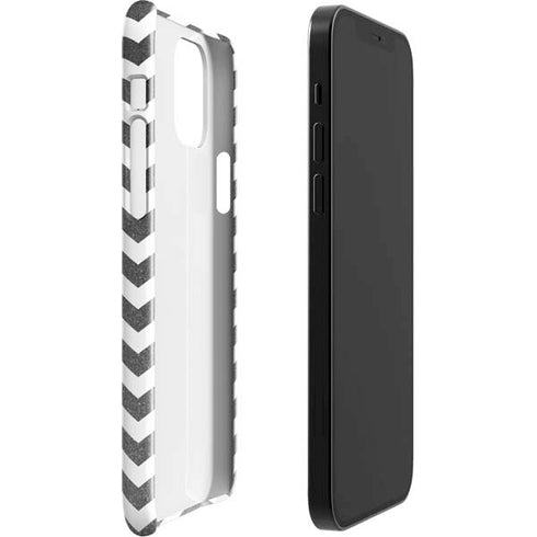 Silver Chevron iPhone 12 Mini Lite Case