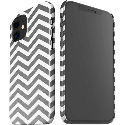 Silver Chevron iPhone 12 Mini Lite Case