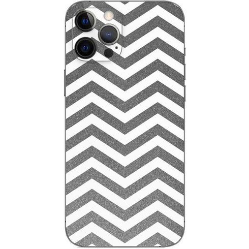 Silver Chevron iPhone 12 Pro Max Skin