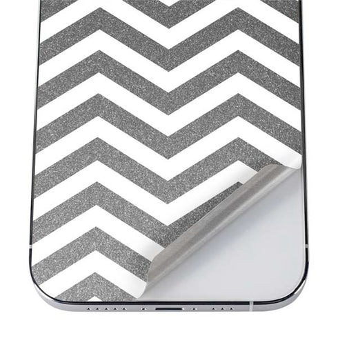 Silver Chevron iPhone 12 Pro Max Skin