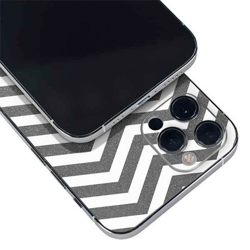 Silver Chevron iPhone 12 Pro Max Skin