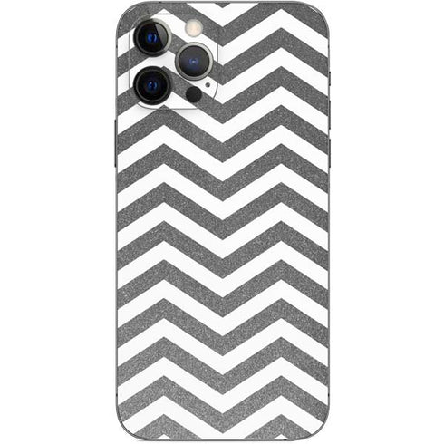 Silver Chevron iPhone 12 Pro Skin