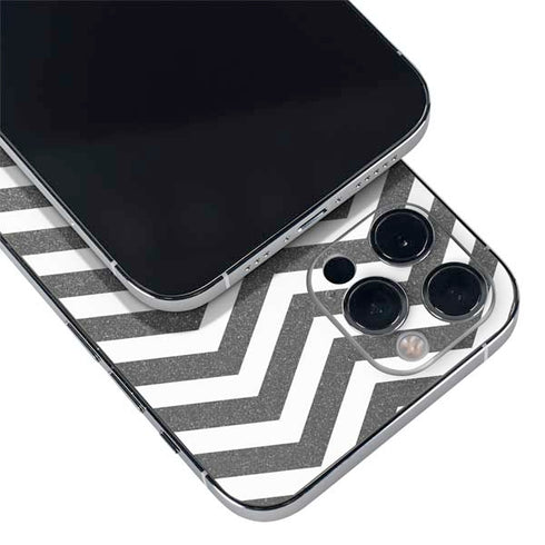 Silver Chevron iPhone 12 Pro Skin