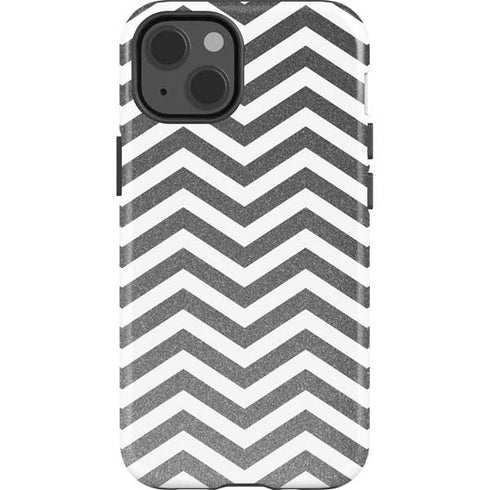 Silver Chevron iPhone 13 Impact Case