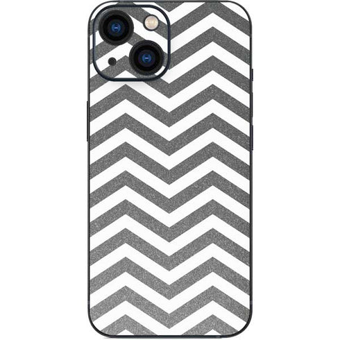 Silver Chevron iPhone 13 Mini Skin