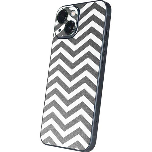 Silver Chevron iPhone 13 Mini Skin
