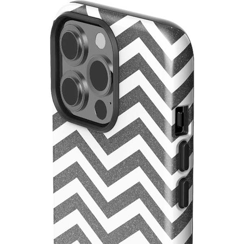 Silver Chevron iPhone 13 Pro Impact Case