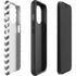 Silver Chevron iPhone 13 Pro Max Impact Case
