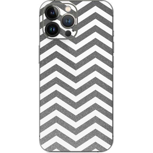 Silver Chevron iPhone 13 Pro Max Skin