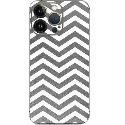 Silver Chevron iPhone 13 Pro Skin