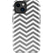 Silver Chevron iPhone 15 Plus Impact Case