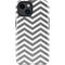Silver Chevron iPhone 14 Plus Impact Case