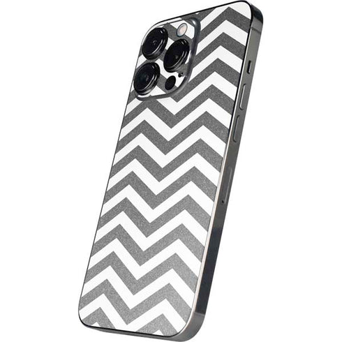 Silver Chevron iPhone 14 Pro Max Skin