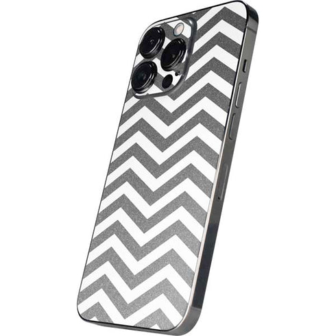 Silver Chevron iPhone 14 Pro Skin
