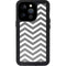 Silver Chevron iPhone 14 Pro Waterproof Case