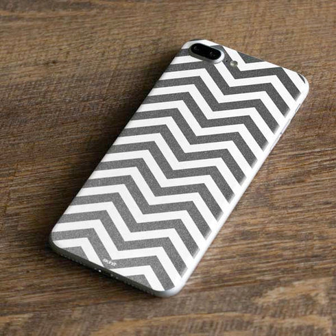 Silver Chevron iPhone 7 Plus Skin