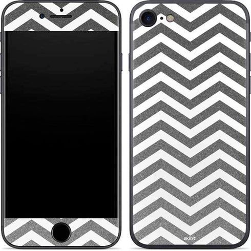 Silver Chevron iPhone 7 Skin