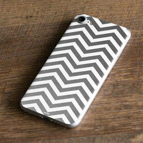 Silver Chevron iPhone 7 Skin