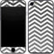 Silver Chevron iPhone 8 Skin