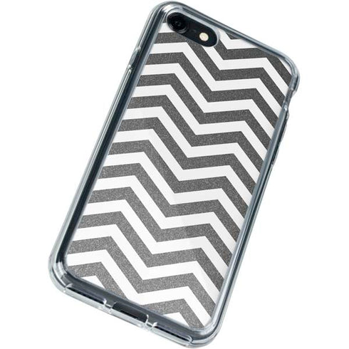 Silver Chevron iPhone SE (2nd & 3rd Gen) Clear Case