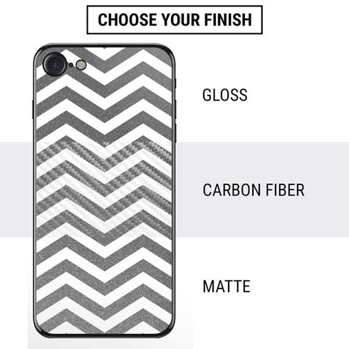 Silver Chevron iPhone SE (2nd & 3rd Gen) Skin