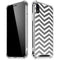 Silver Chevron iPhone XR Clear Case