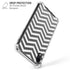 Silver Chevron iPhone XR Clear Case