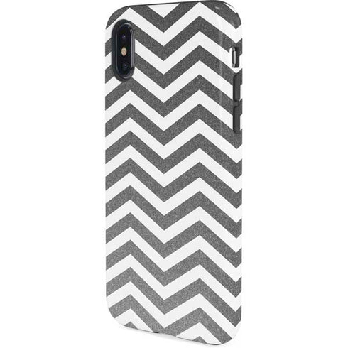 Silver Chevron iPhone XS Pro Case