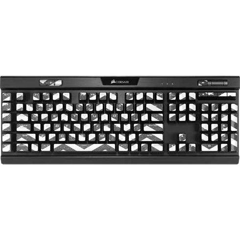 Silver Chevron K95 RGB PLATINUM Mechanical Gaming Keyboard Skin