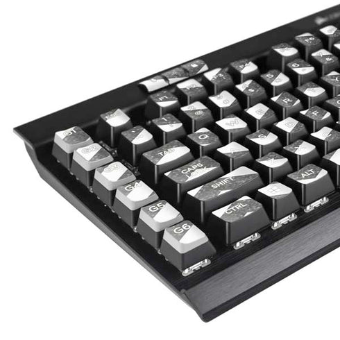 Silver Chevron K95 RGB PLATINUM Mechanical Gaming Keyboard Skin