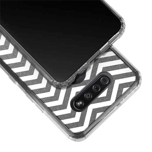 Silver Chevron LG K51/Q51 Clear Case