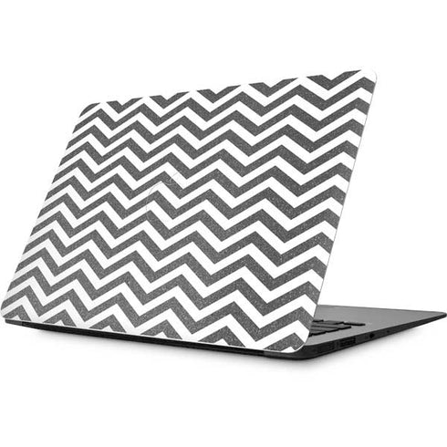 Silver Chevron Apple MacBook Skin