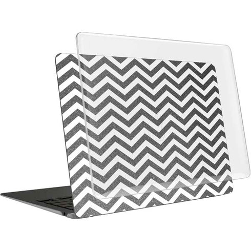 Silver Chevron MacBook Air 13in (2020) Case plus Skin