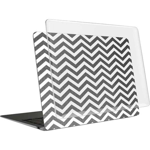 Silver Chevron MacBook Air 13in M1 (2021) Case plus Skin